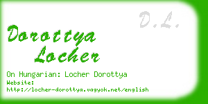 dorottya locher business card